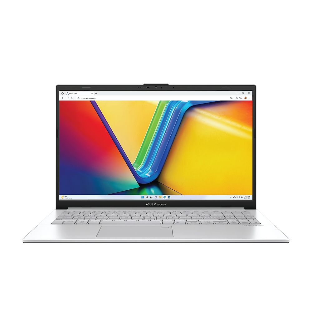 Asus Vivobook Go E1504FA-BQ1866, AMD, Ryzen R5-7520U,15.6" FHD (1920x1080),16GB (on bd) DDR5 , 1TB SSD G3,  AMD Radeon Graphics,Backlit ,Chiclet Keyboard, No OS, Silver