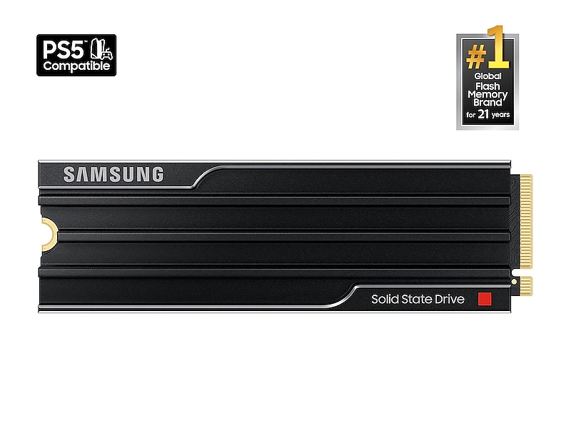 Samsung SSD 9100 PRO 4TB Heatsink PCIe 5.0 NVMe 2.0 M.2  Read 14800 MB/s Write 13400 MB/s
