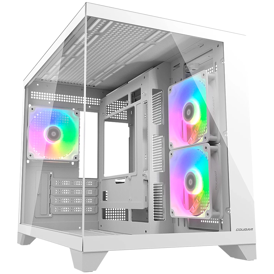 COUGAR FV150 Mini RGB PC Case, Mid tower, White