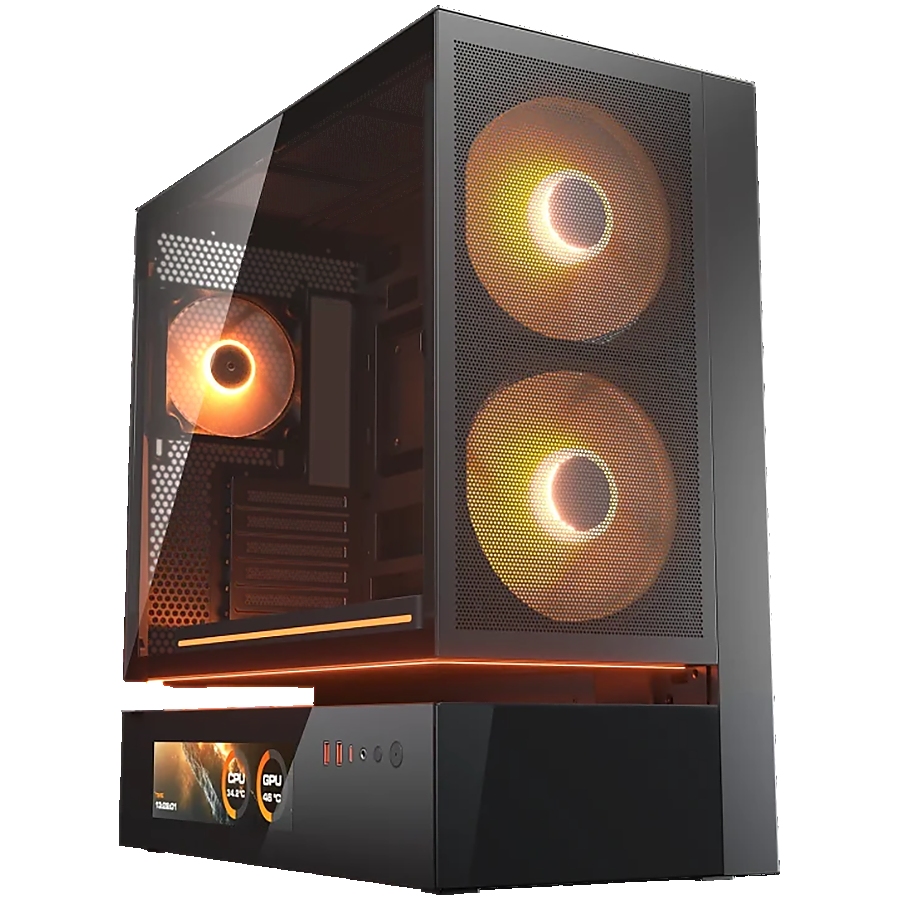 COUGAR CFV235 Mesh Vision PC Case, Mid Tower, Black