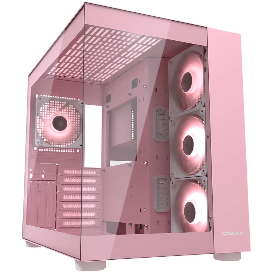 COUGAR FV150 RGB PC Case, Mid tower, Pink
