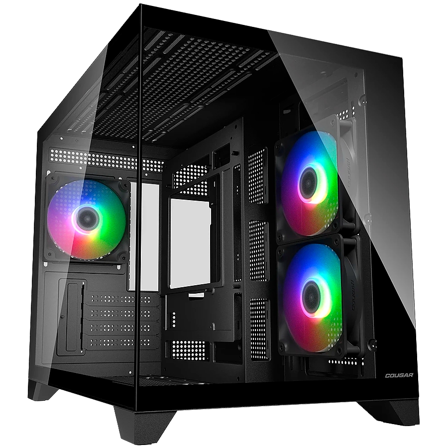 COUGAR FV150 Mini RGB PC Case, Mid tower, Black