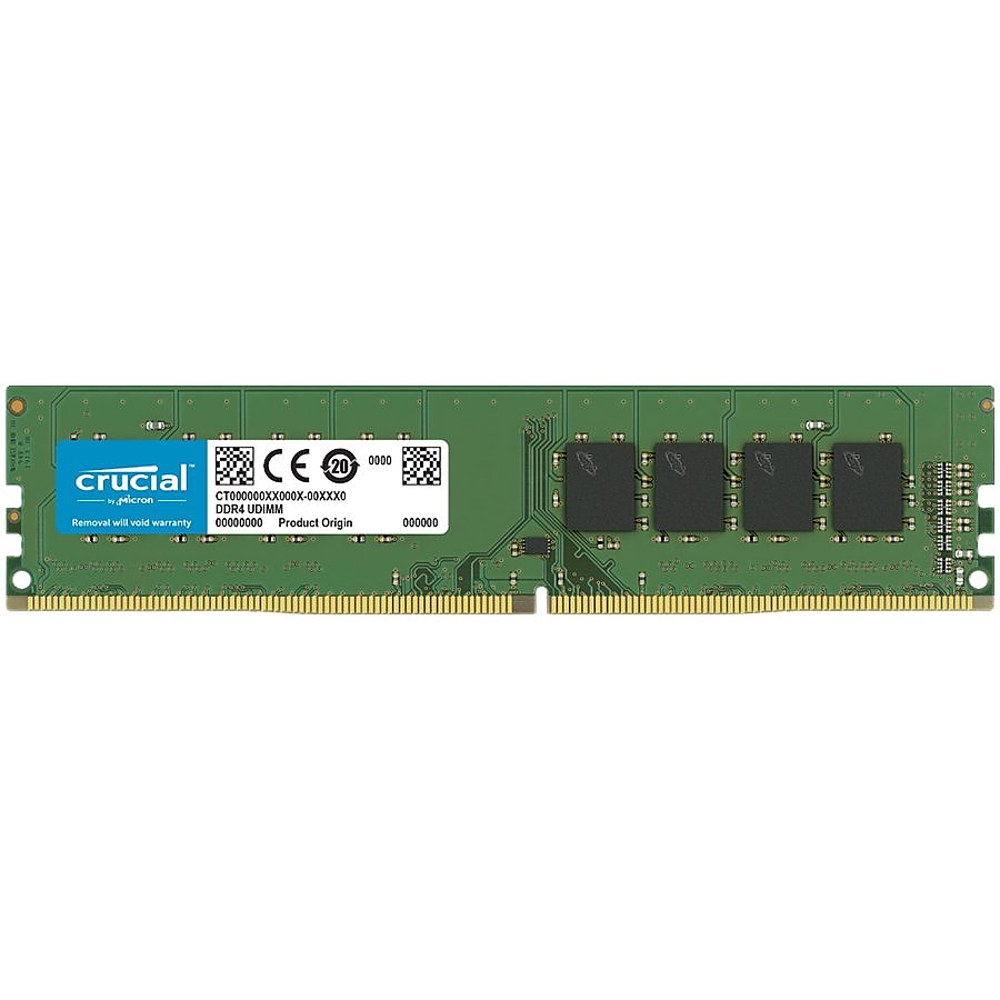 Crucial 16GB DDR4-3200 UDIMM CL22 (8Gbit/16Gbit)