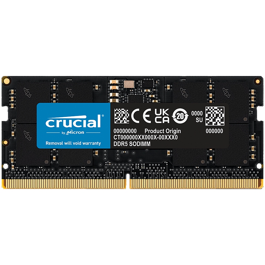 Crucial 32GB DDR5-5600 SODIMM CL46 (16Gbit) Tray