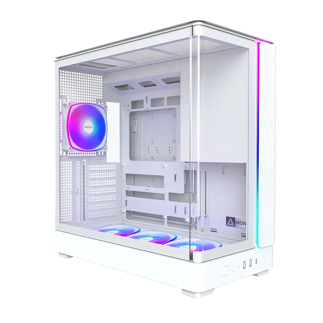 Montech кутия Case ATX - KING 45 PRO (W) - 4 x 120 mm A-RGB, USB-C