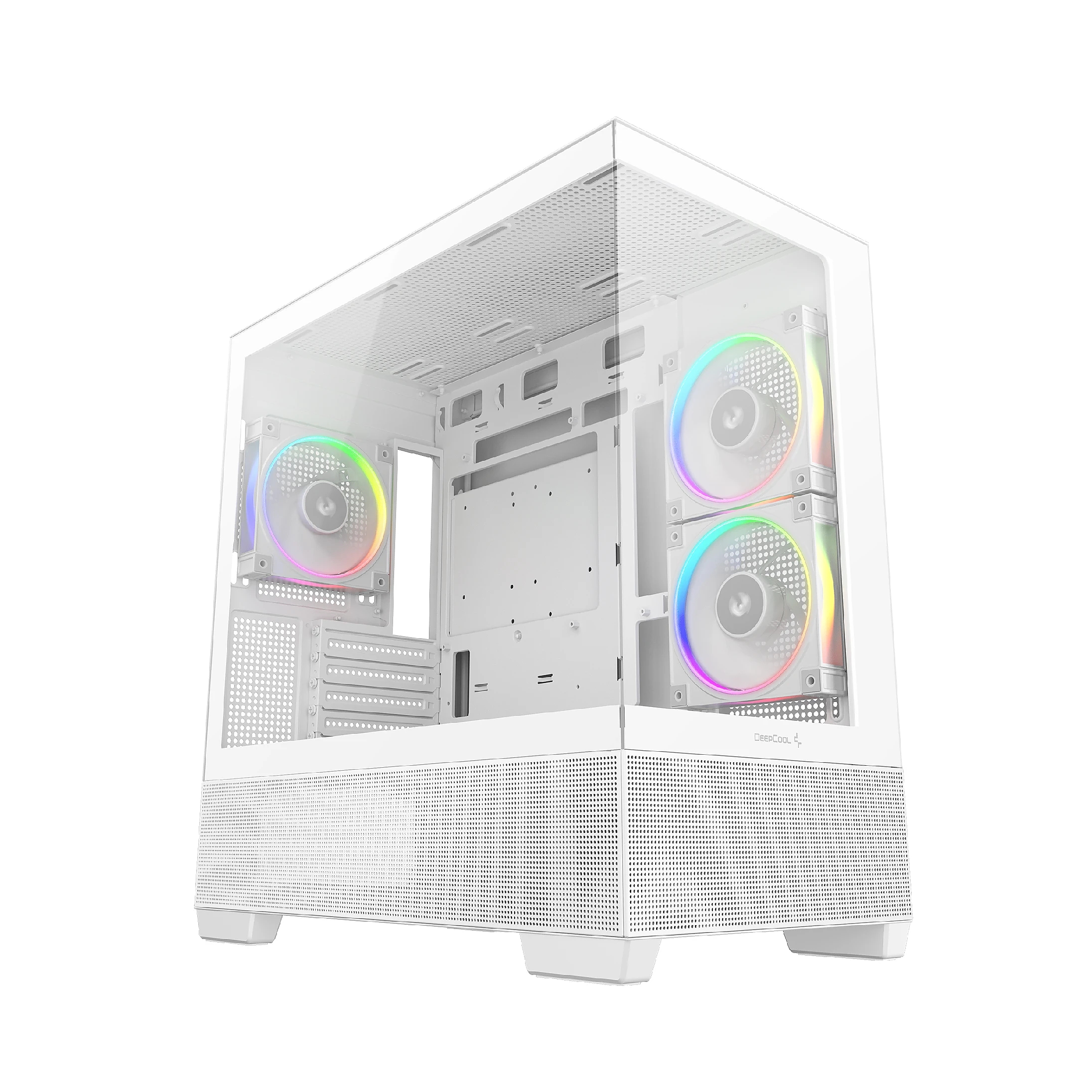 DeepCool кутия Case ATX - CG380 3F WH - 3 ARGB Fans, USB-C