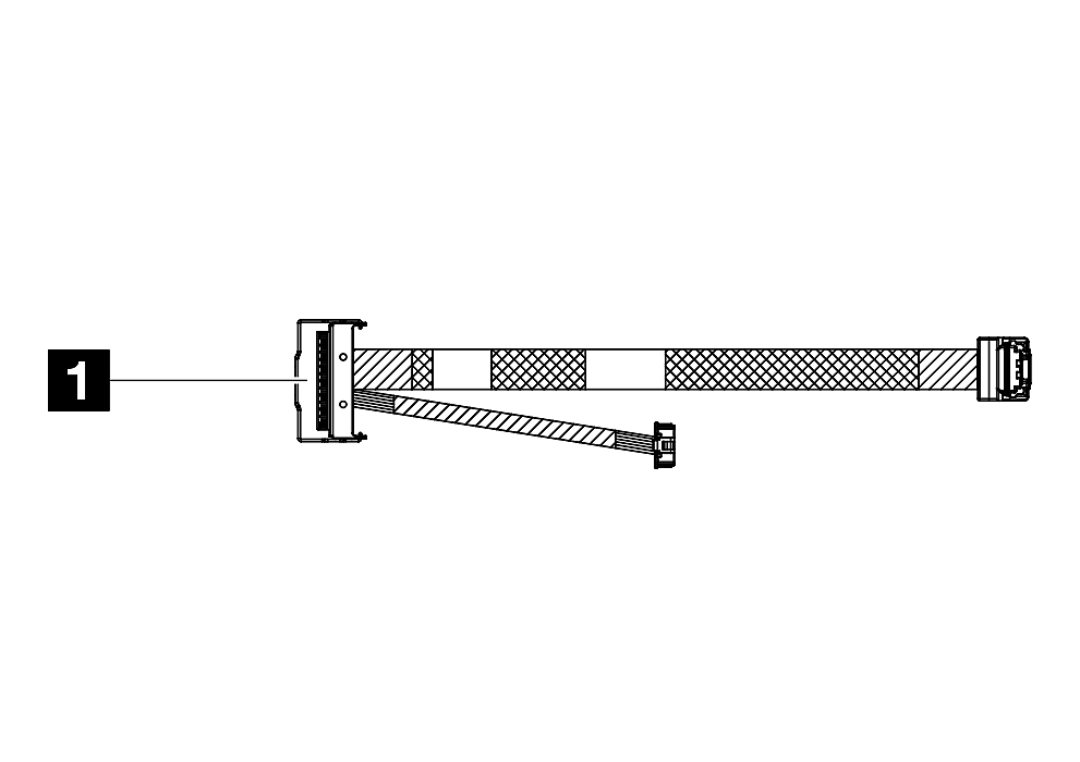 Lenovo ThinkSystem SR630 V3 M.2 RAID B540i-2i SATA/NVMe Cable Kit
