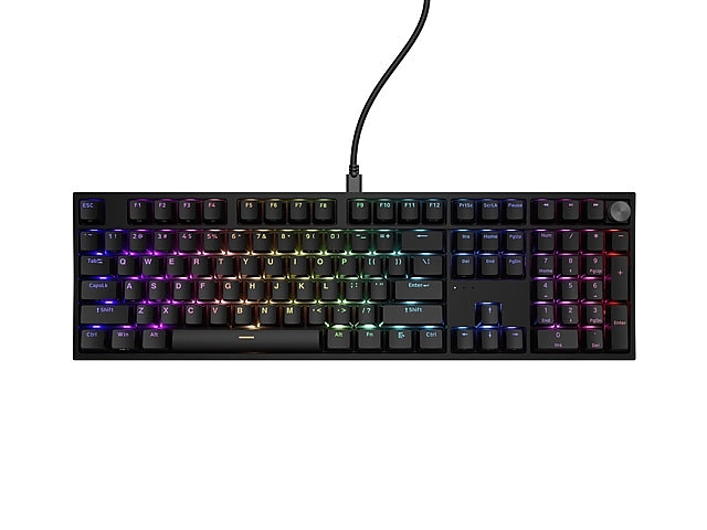 Genesis Mechanical Gaming Keyboard Thor 404 Black RGB Backlight Gateron Yellow Pro, US Layout