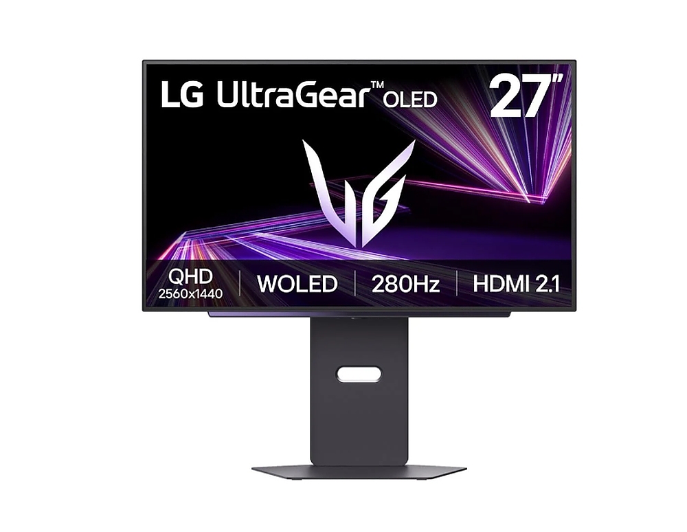 LG 27GX700A-B, UltraGear 26.5" OLED, 0.03ms GtG, 280 Hz, 1500000:1, 300cd/m2, QHD 2560x1440, HDR 10, DCI-P3 99.5%, AMD FreeSync, NVIDIA G-SYNC Compatible, VRR, USB, HDMI, DisplayPort, Headphone Out, Reader mode, Black Stabilizer, Tilt, Height Adjustable