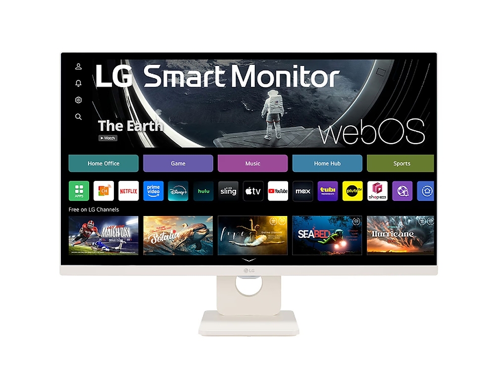 LG 27U511SA-W, 27" IPS Smart webOS23, 100Hz, 5ms, 1300:1, 250cd/m, FHD 1920x1080, ThinQ, sRGB 99%, HDR 10, HDMI, USB, Bluetooth, AirPlay 2, Speacers 5W x 2, Tilt, White