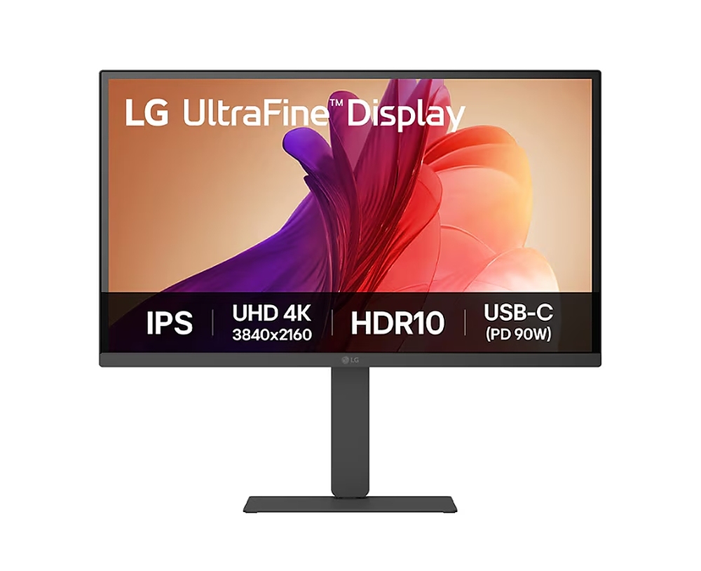 LG 27U730A-B, 27" UltraFine UHD, IPS 4K , 5ms, 1000:1, 300cd/m2, 3840 x 2160, DCI-P3 90%, HDR 10, HDMI, USB-C, PD- 90 W, DisplayPort, Reader mode, Dynamic Action Sync, Tilt, Height (Range), Swivel, Speacers 2x5W, LG Switch, Black