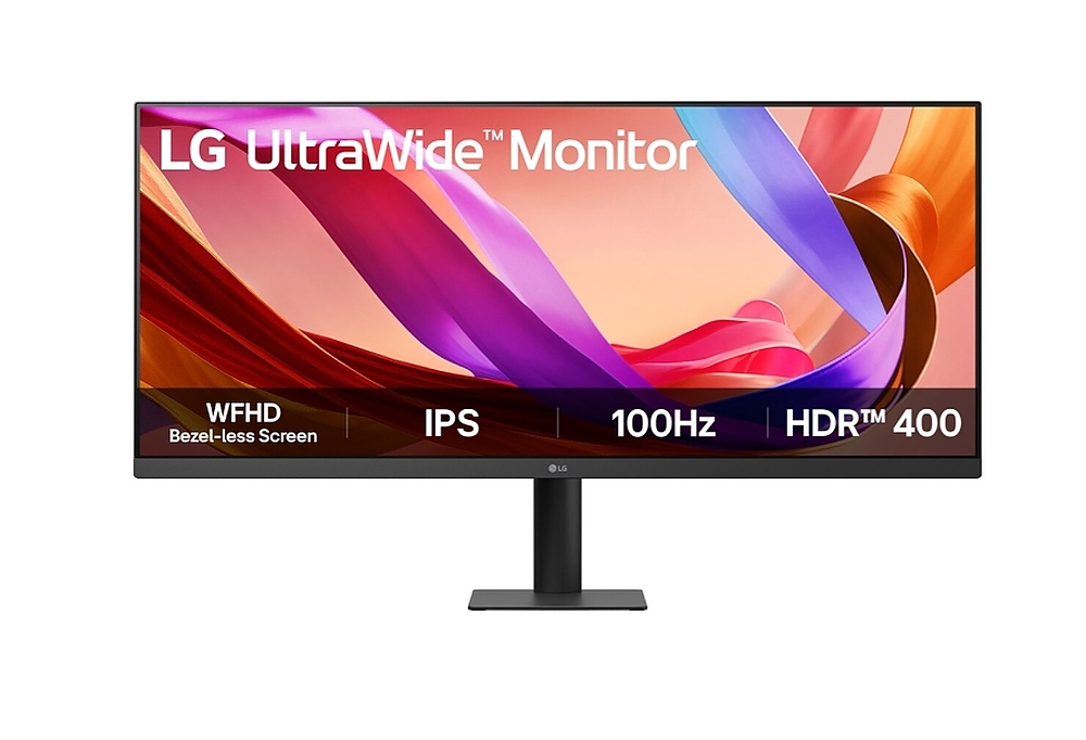 LG 34U511A-B, 34" UltraWide  21:9, IPS, 100 Hz, 5ms, 1000:1, 400cd/m2, WFHD 2560x 1080, sRGB 99%, HDR 400, HDMI, DP, Reader mode, Dynamic Action Sync, LG Switch, Tilt, LG Switch, Black