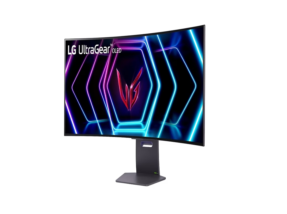 LG 39GS95QE-B, 39" Ultragear OLED 0.03ms (GtG), 21:9 Curved Gaming WQHD+ (3440x1440), 240Hz, 1000:1, 275 cd/m2, 1000:1, DCI-P3 98%, AMD FreeSync, NVIDIA G-Sync, VRR, HDR 400 ,PBPin PIP, USB Down/Up-stream, HDMI, DisplayPort, Tilt, Height, Swivel, Black