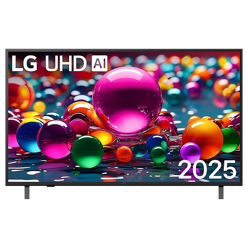 LG 50UA75006LA, 50" 4K UltraHD TV 4K (3840x2160), DVB-T2/C/S2, webOS 25 Smart, ThinQ AI, Alpha 7 AI, WiFi, HDR10 pro, HLG, ALLM/HGiG, 4K Upscaling, AI Sound pro, Multiple View, HDMI eARC, LAN, USB, Bluetooth, Google Cast, 2 Pole Stand, Black