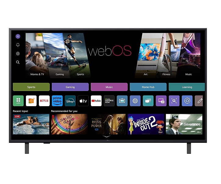 LG 50UA74003LB, 50" 4K UltraHD TV 4K (3840x2160), DVB-T2/C/S2, webOS 25 Smart, ThinQ AI, Alpha 7 AI Processor, WiFi, HDR10 pro, HLG, ALLM/HGiG, 4K Upscaling, AI Sound pro, Multiple View, HDMI eARC, LAN, USB, Bluetooth, Google Cast, 2 Pole Stand, Silver