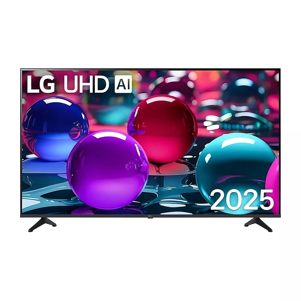 LG 55UA73003LA, 55" 4K UltraHD TV 4K (3840x2160), DVB-T2/C/S2, webOS 25 Smart, ThinQ AI, Alpha 7 AI Processor, WiFi, HDR10 pro, HLG, ALLM/HGiG, 4K Upscaling, AI Sound pro, Multiple View, HDMI eARC, LAN, USB, Bluetooth, Google Cast, 2 Pole Stand, Black
