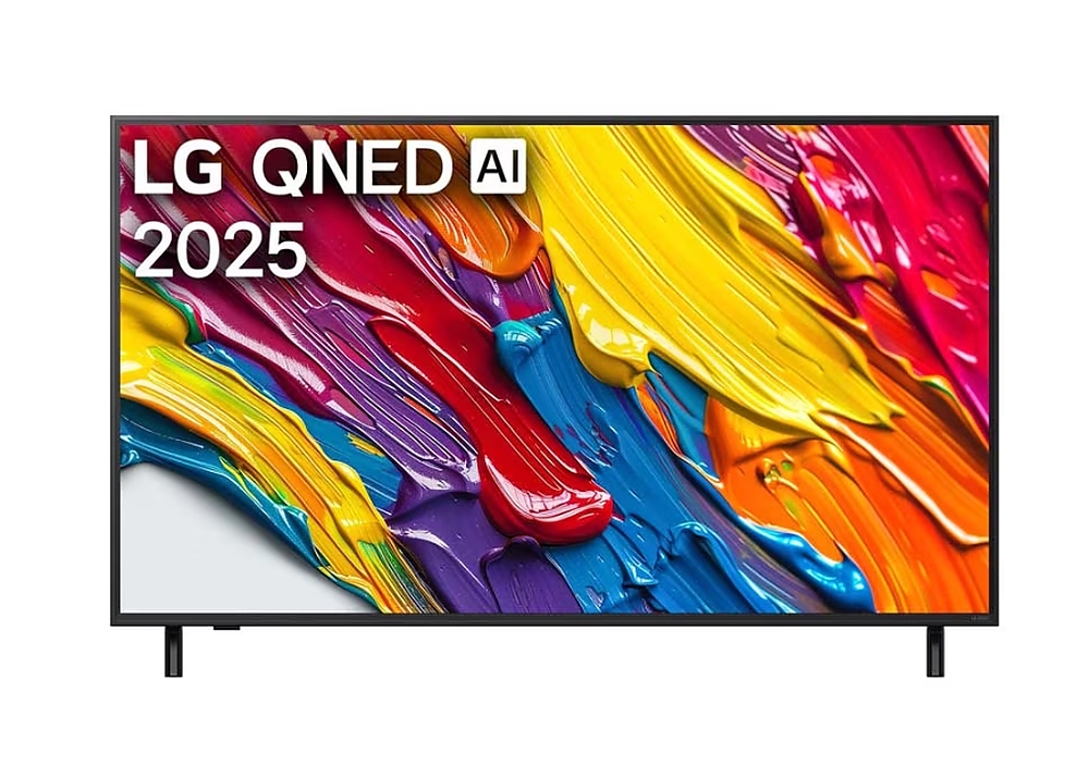 LG 55QNED82A3B, 55" 4K QNED HDR Smart TV, 3840x2160, DVB-T2/C/S2, ?7 AI Processor, HDR10 / HLG, webOS 25 ThinQ, VRR / ALLM / HGiG, 4K Upscaling, WiFi 5, Voice Controll, Bluetooth 5.1, AirPlay 2, LAN, CI, HDMI, SPDIF, Google Cast, 2 pole Stand