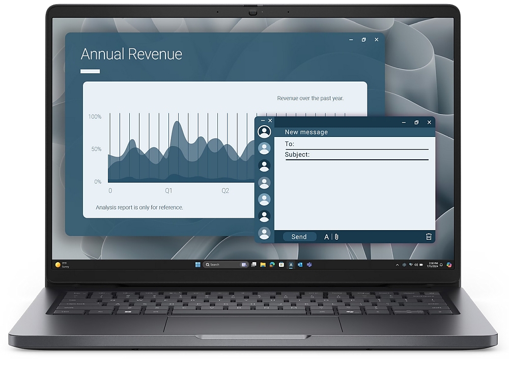 Dell Pro 14 PC14255, AMD Ryzen 5 220 (22 MB cache, 6 cores, up to 4.9 GHz), 14" FHD+(1920x1200) IPS, 300nits AG, 16 GB: 1 x 16 GB, DDR5, 5600 MT/s, 512 GB SSD, AMD Radeon 740M graphics, FHD HDR IR Cam and Mic, Wi-Fi 6E, FPR, Backlit Kb, Win11 Pro, Magnet