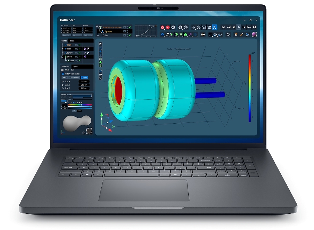 Dell Pro Max 18 Plus MB18250, Intel Ultra 9 285HX (13TOPS NPU, 24 cores, up to 5.50 GHz), 18.0" QHD+ (2560x1600) 500nits, 32GB: 2x16GB 6400 MTs DDR5, 1TB SSD, NVIDIA RTX PRO 3000 12GB GDDR7, 8MP HDR + IR Cam, and Mic, Wi-Fi 7, FPR, Backlit Kb, Win11