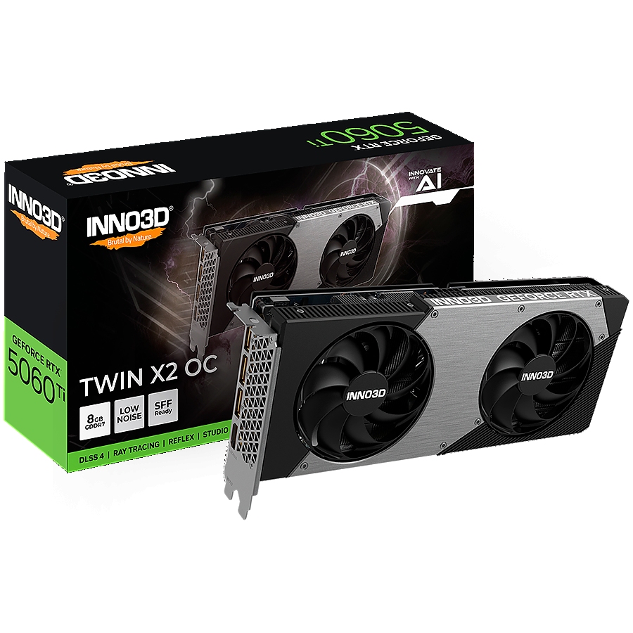 INNO3D GeForce RTX 5060 Ti Twin X2 OC 8GB GDDR7 128-bit 1x HDMI 3x DP