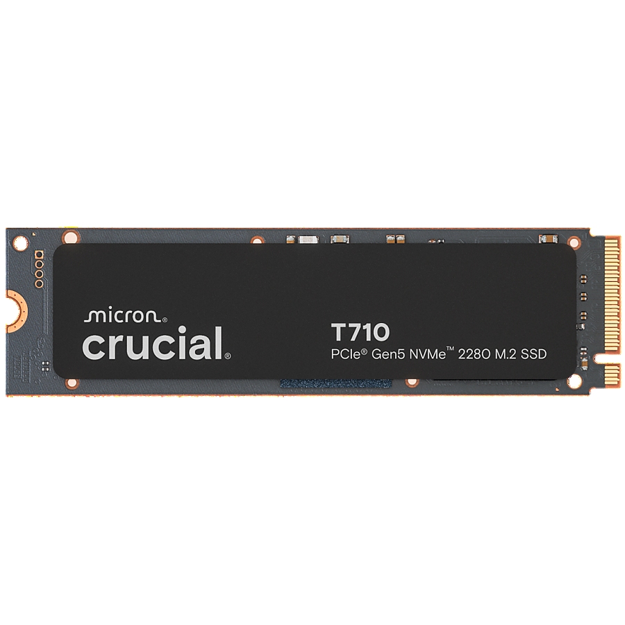 CRUCIAL T710 1TB PCIe Gen5 NVMe M.2 2280 SSD up to 14900 MB/s read and 13700 MB/s write