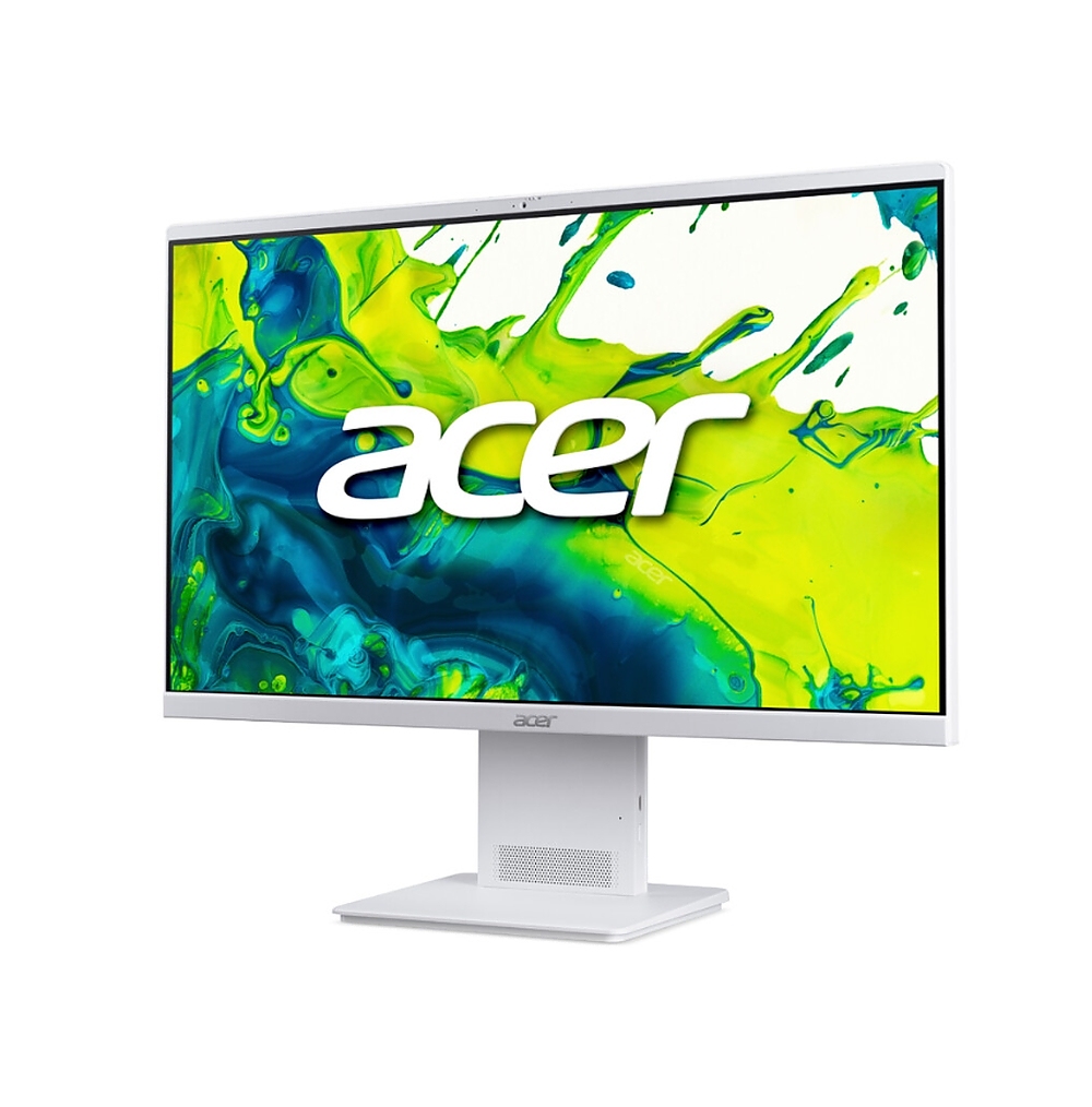 Acer Aspire S24-B, 23.8'' AiO FHD (1920x1080) IPS 144Hz, Intel Core Ultra 7 155H (up to 4.80GHz, 24MB), 16GB DDR5, 1TB SSD, Intel Arc Graphics, no DVD, WiFi 7 & BT 5.4, 90W AC adapter, FHD IR cam, KBD & Mouse Wireless, No OS, Silver