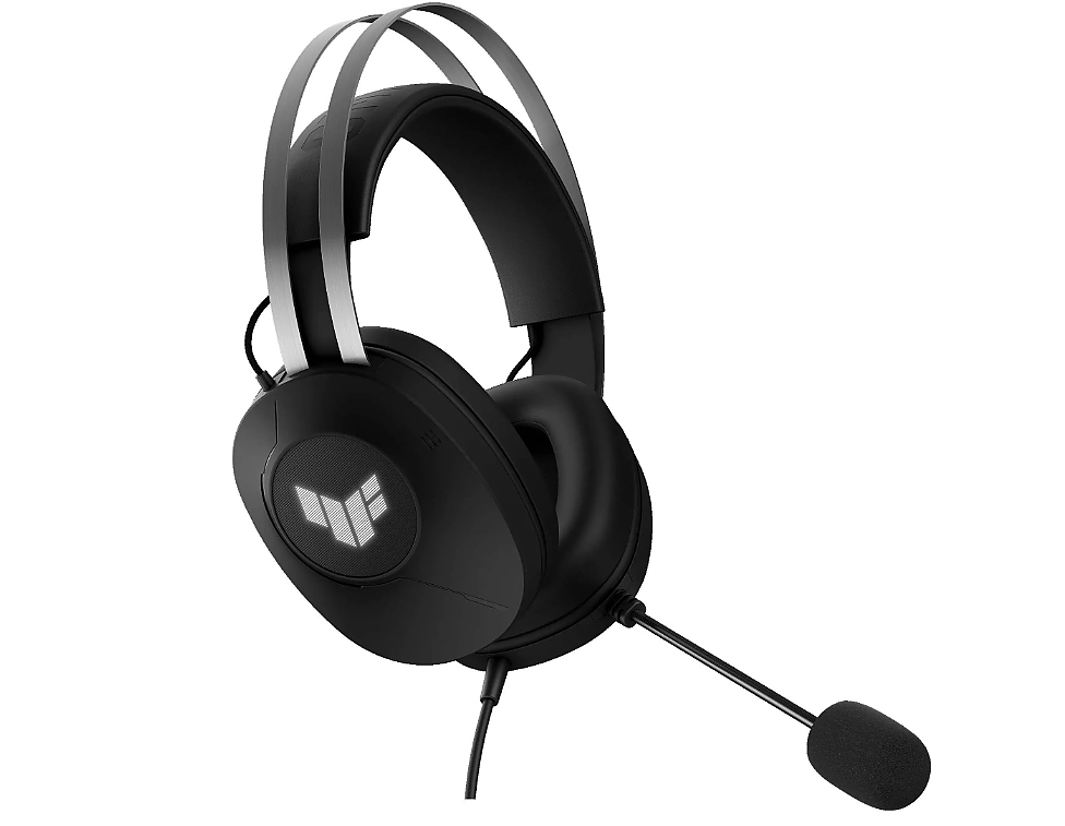 AsusTUF Gaming H1 Gen II Headset (Lightweight 297-g, wired USB-A connection, 40 mm Drivers, Virtual 7.1 Surround Sound, Team-Speak Certified Mic, Durable Ear Cushions, For PC, PS5),Black