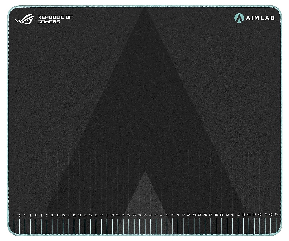 Asus ROG Hone Ace Aim Lab Edition Gaming Mouse Pad, 508 X 420 x 3 mm, Large Size, Soft, Hybrid Cloth Material, Non-Slip Rubber Base, Esports & FPS Gaming,Black