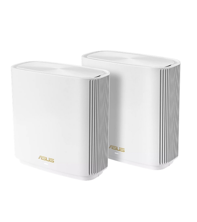 Asus Mesh WiFi system, ZenWiFi XT8 V2 2PK, AX6600, Tri-Band, coverage up to 510m2, Quad-Core 1.5GHz CPU, 256MB/512MB Flash/RAM, 2.5G port, AiProtection Pro, Adaptive QoS, VPN server/client, IPTV, OFDMA, Beamforming, AiMesh, White