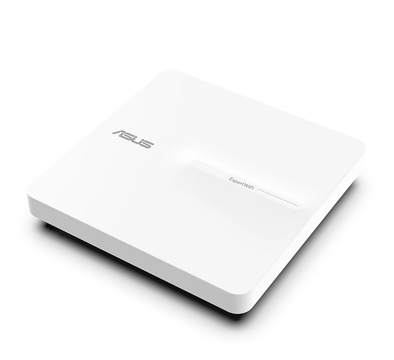 Asus Business PoE Access Point ExpertWiFi EBA63, AX3000, Dual-Band, Quad-Core 1.7GHz CPU, 256MB/512MB Flash/RAM, Gigabit, OFDMA, Beamforming, WPA, WPS, SSH, 5 SSIDs, SDN, PoE & PoE+, wall mounting/ceiling,White
