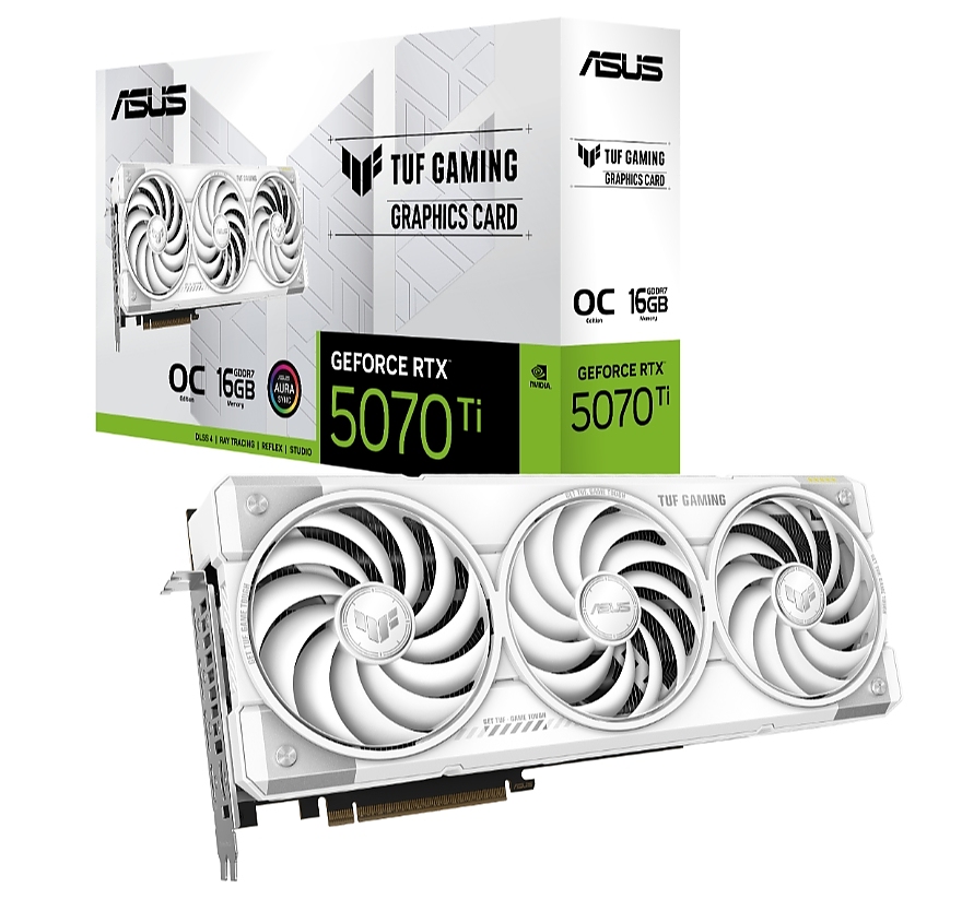 Asus TUF Gaming GeForce RTX 5070 Ti 16GB GDDR7 OC White