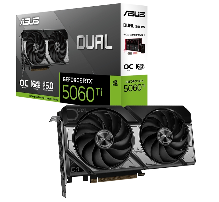 Asus Dual GeForce RTX 5060 Ti 16GB GDDR7 OC