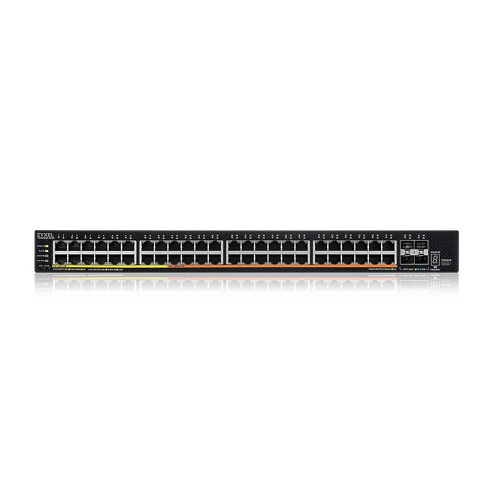 ZyXEL XMG2230-52HP, L3 Access Switch,  16x 2.5G, 32x 1G,  AC:960W PoE , DC:2400W PoE, 4 x SFP+ Uplink, incl 1 yr NebulaFlex Pro