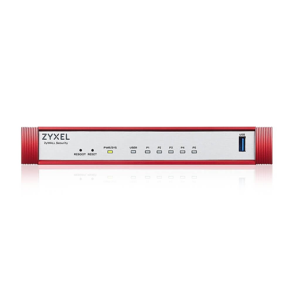 Zyxel USG FLEX 50 H, 5 Gigabit user-definable ports, 1*USB with 1 YR Gold Security Pack