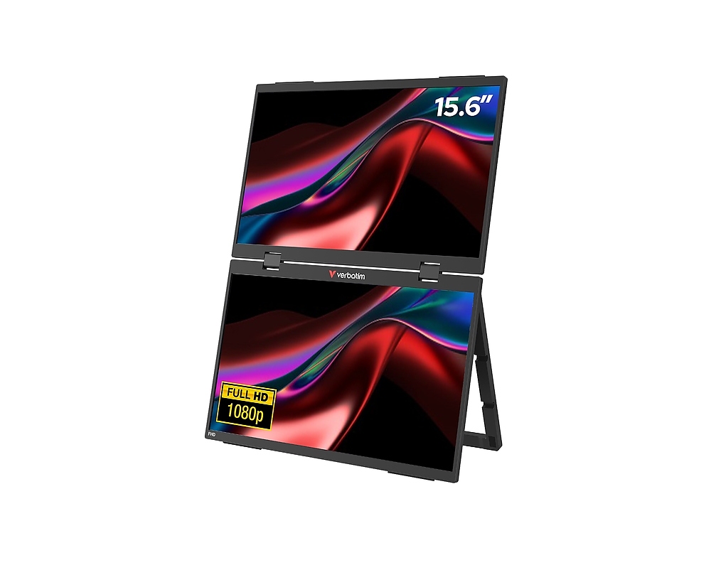 Verbatim Portable 15.6" Dual Monitor Essentials