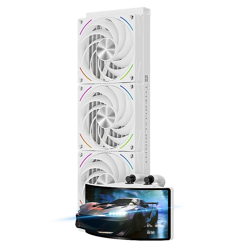 Thermalright водно охлаждане Water Cooling Rainbow Vision 360 Turbo ARGB White - 6.67 inch Curve OLED Display