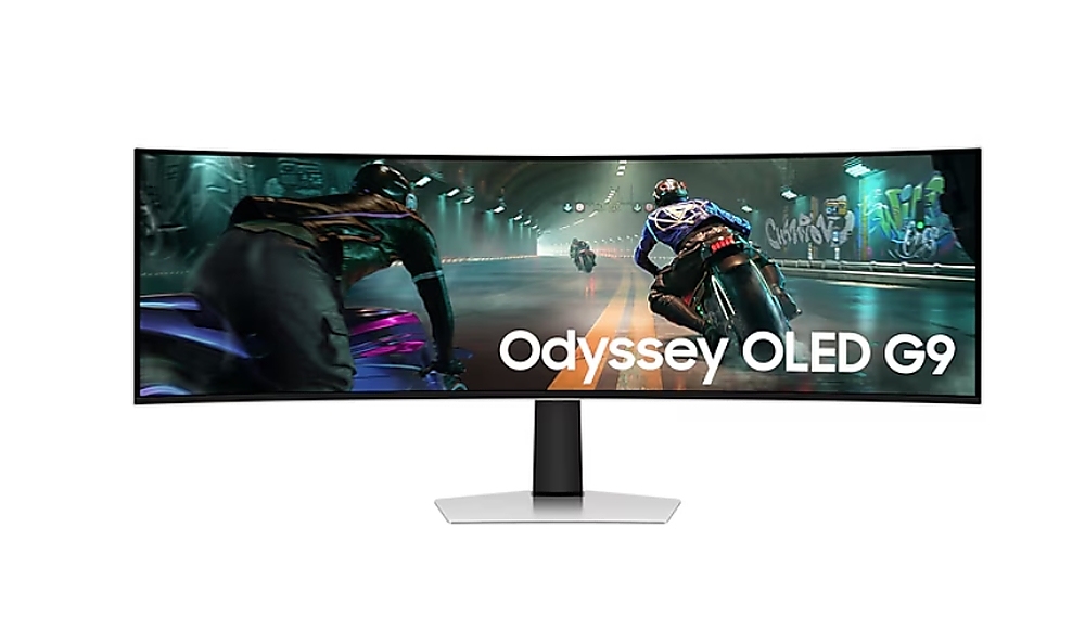 Samsung LS49DG910, 49" Odyssey G9 GAMING, Curved OLED, 1800R, 144Hz, Smart. 32:9, 5120 x 1440, Display Port , HDMI,Micro HDMI, USB Hub, Silver
