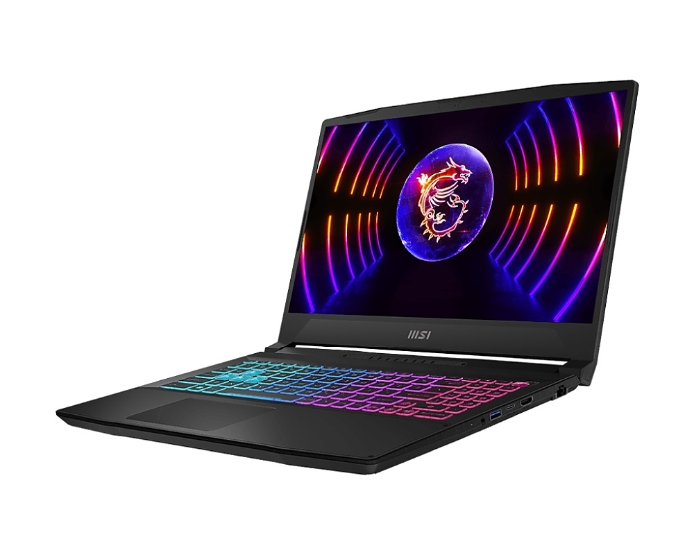 MSI Katana 15 B13VFK, i7-13620H (10C/16T, up to 4.90GHz, 24 MB), GeForce RTX 4060 8GB GDDR6 233 AI TOPS, 15.6" QHD (2560x1440), 165Hz, IPS-Level, 16GB RAM 2x8 (5200)MHz, 512GB PCIe Gen4x4 SSD, WiFi 6E, BT5.3, 4-Zone RGB Kbd, NO OS, 53.5 Whrs, 2.25 kg