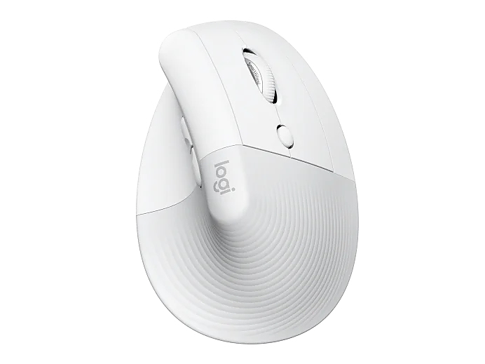 Logitech Lift Vertical Ergonomic Mouse for Business, Off-white