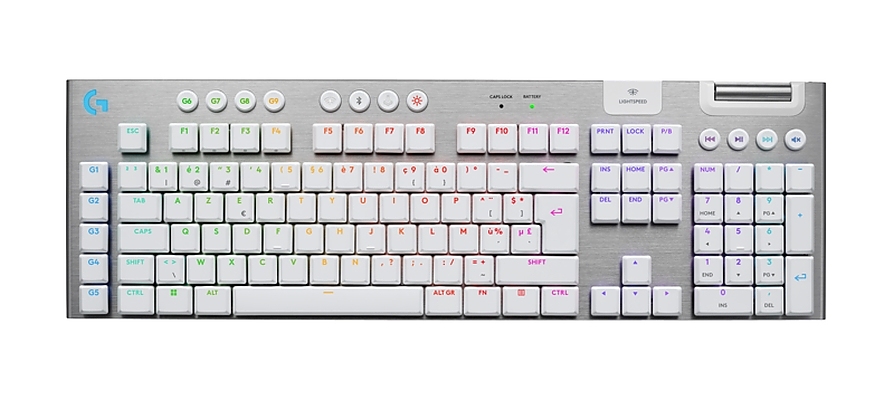 Logitech G915 X LIGHTSPEED Wireless Gaming Keyboard - WHITE - US INT`L - EMEA28i-935