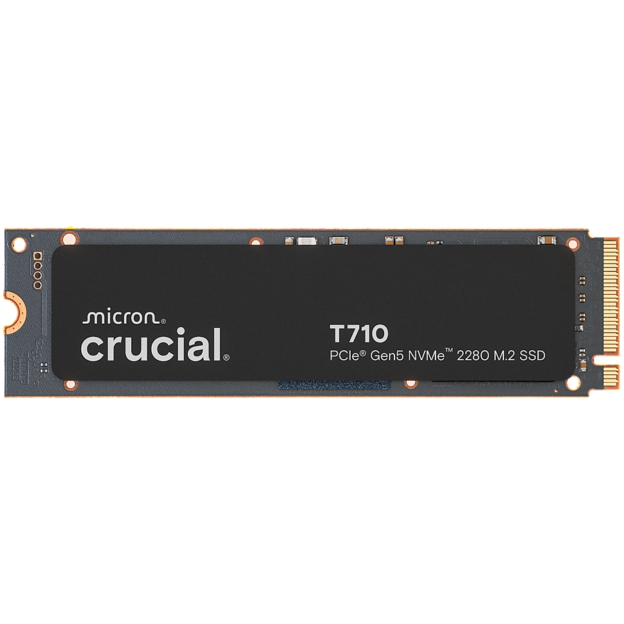 CRUCIAL T710 4TB PCIe Gen5 NVMe M.2 2280 SSD up to 14500 MB/s read and 13800 MB/s write
