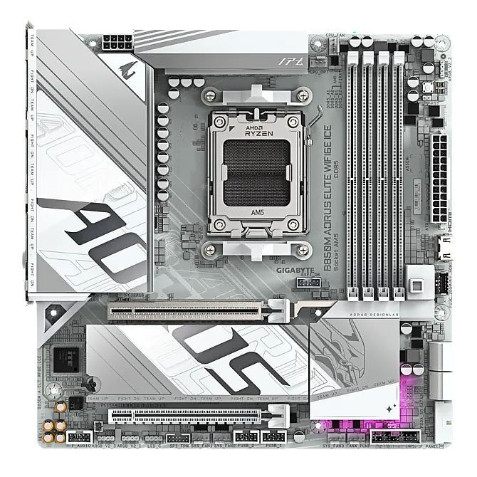 GB B850M AORUS ELITE WF6E ICE