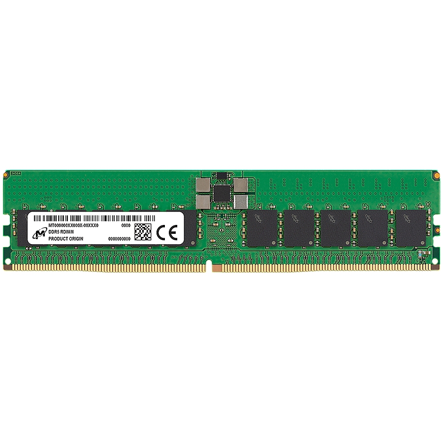 MICRON DDR5 RDIMM 32GB 2Rx8 6400 CL52 (16Gbit) (Tray)