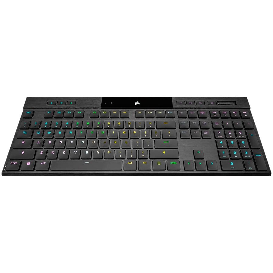 CORSAIR K100 RGB AIR Wireless Ultra-Thin Mechanical, Backlit RGB LED, CHERRY ULP Tactile, Black