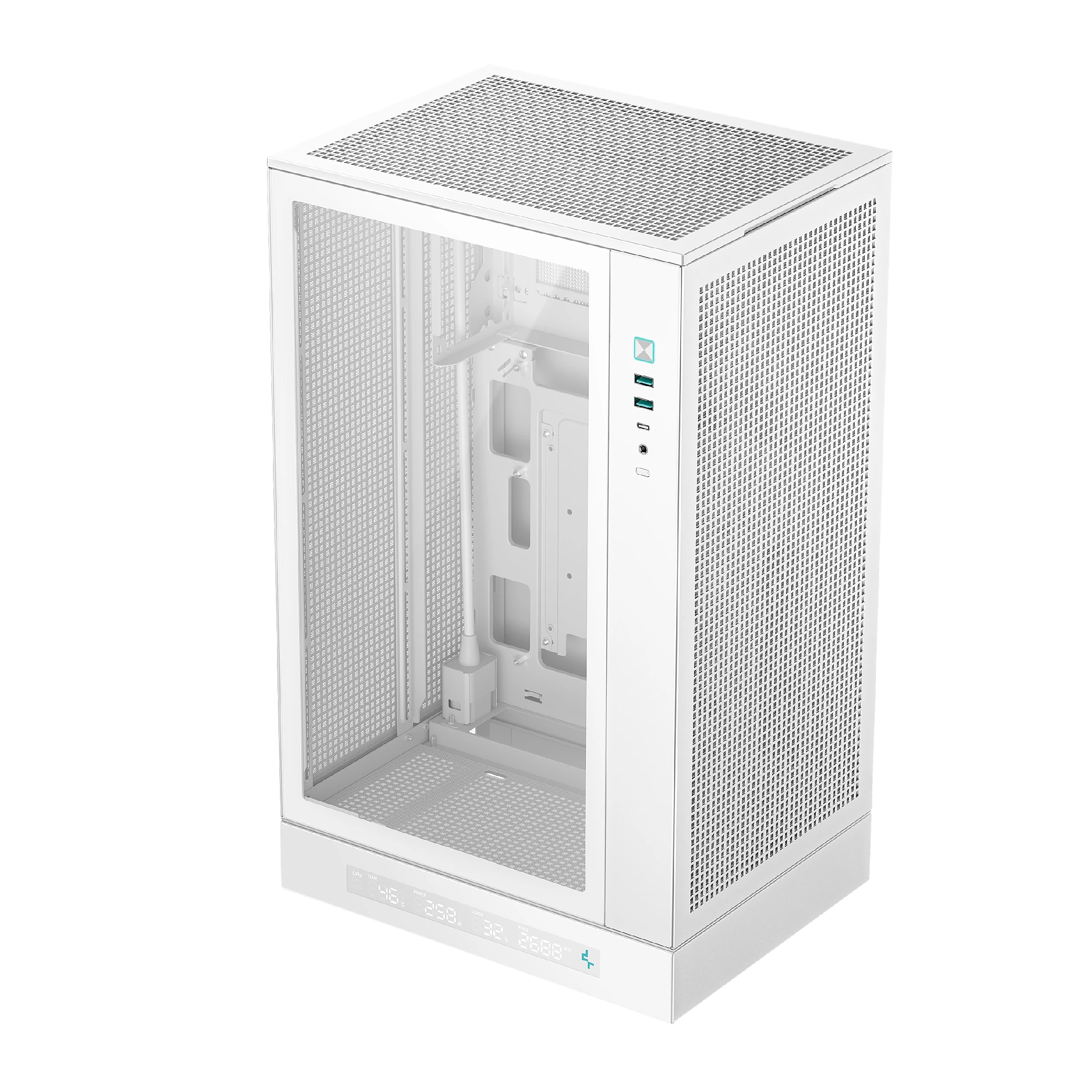 DeepCool кутия Case mATX - CH270 DIGITAL WH