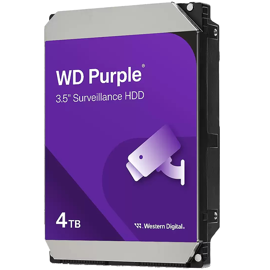 WD Purple 4TB CMR, 3.5'', 128MB, SATA 6Gbps