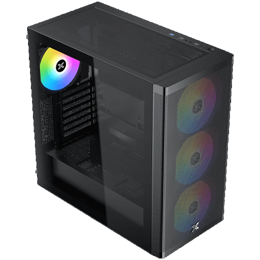 Xigmatek Osiris (EATX, U3x1+U2x2, Mesh Grill FP & Left TG, 3PCS 140mm Y40A & ARGB RemoteControl Box)