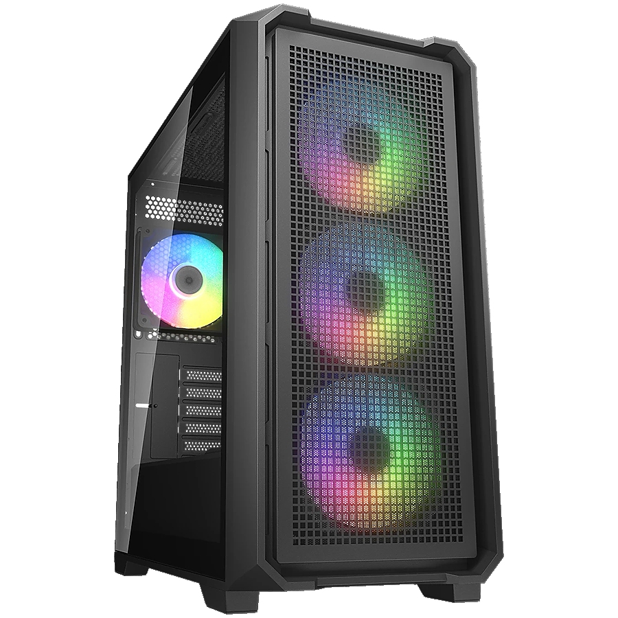 COUGAR MX600 Mini V2 RGB PC Case, Mini Tower, Black