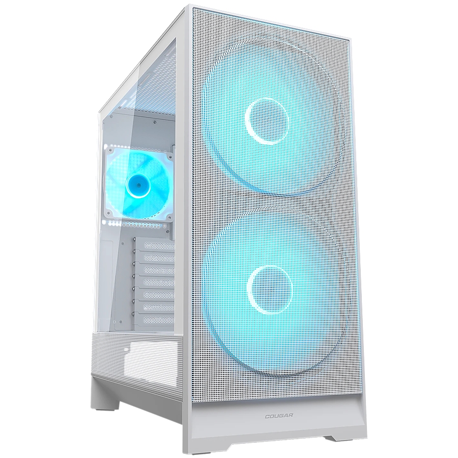 COUGAR AIRFACE 180 PC Case, Mid Tower, White