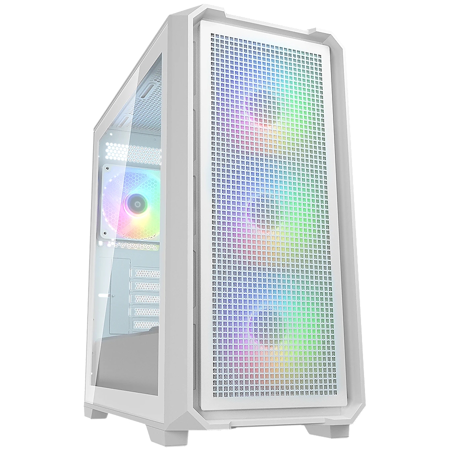 COUGAR MX600 Mini V2 RGB PC Case, Mini Tower, White